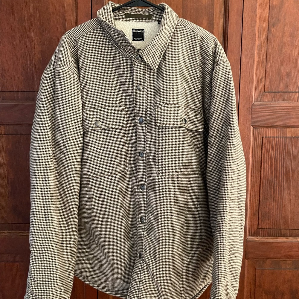 Men's Brown Checkered Jacket